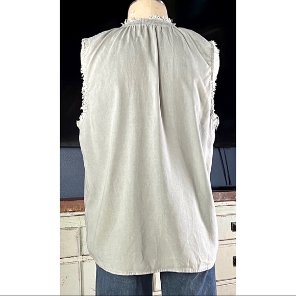 Anthropologie Cloth & Stone Flutter Sleeve Tank Top M - Picture 10 of 13